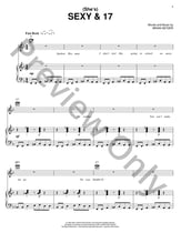 (SHE'S) SEXY AND 17 piano sheet music cover